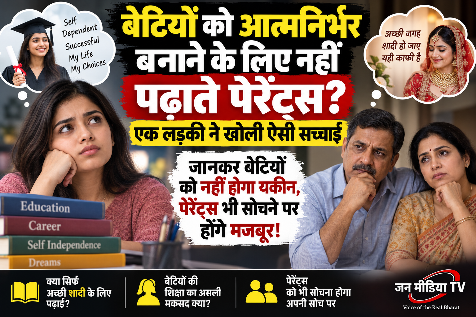 बेटियों को आत्मनिर्भर बनाने के लिए नहीं पढ़ाते पेरेंट्स? लड़की के दावे ने छेड़ी नई बहस